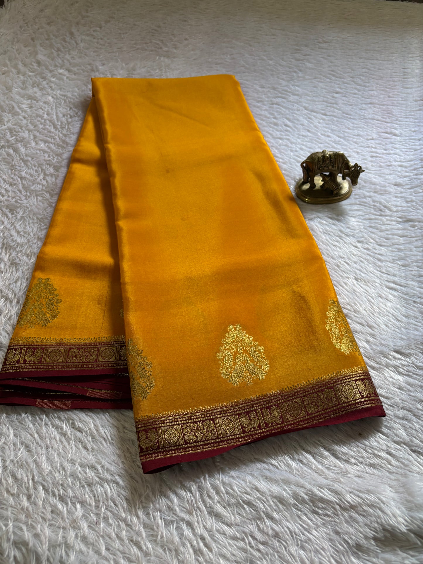 Pragathi (2D) : Golden yellow-maroon