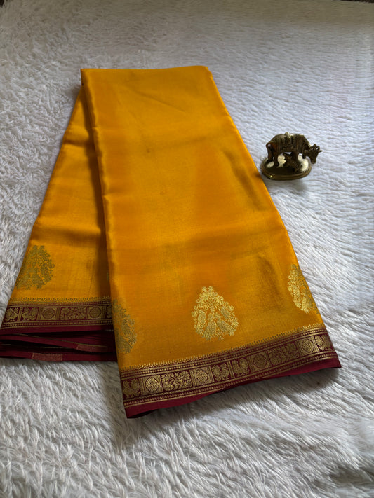 Pragathi (2D) : Golden yellow-maroon