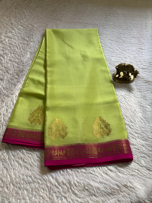 Pragathi (2D) : Pista green-rani pink