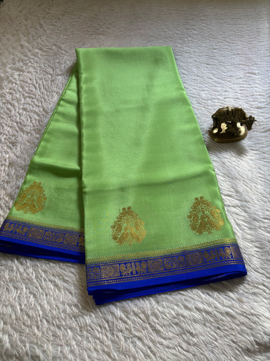 Pragathi (2D) : Mint green-royal blue