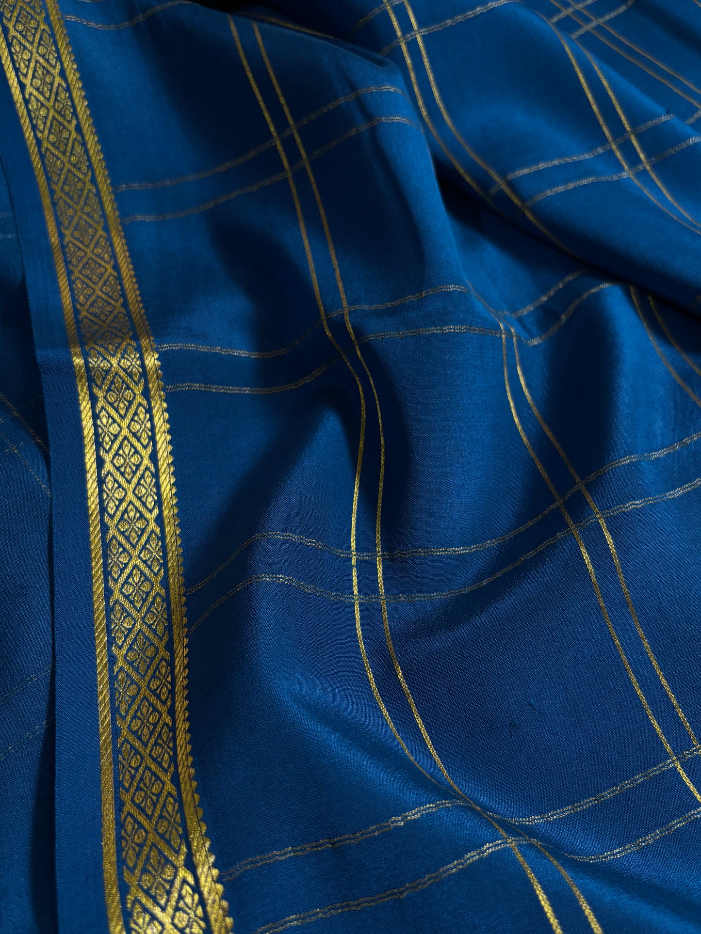 Supriya : Solid Navy blue