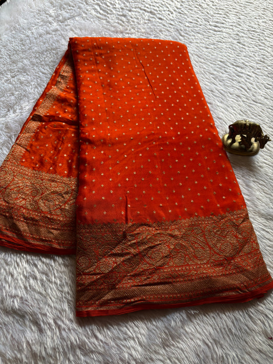 Menaka : Solid Dark orange