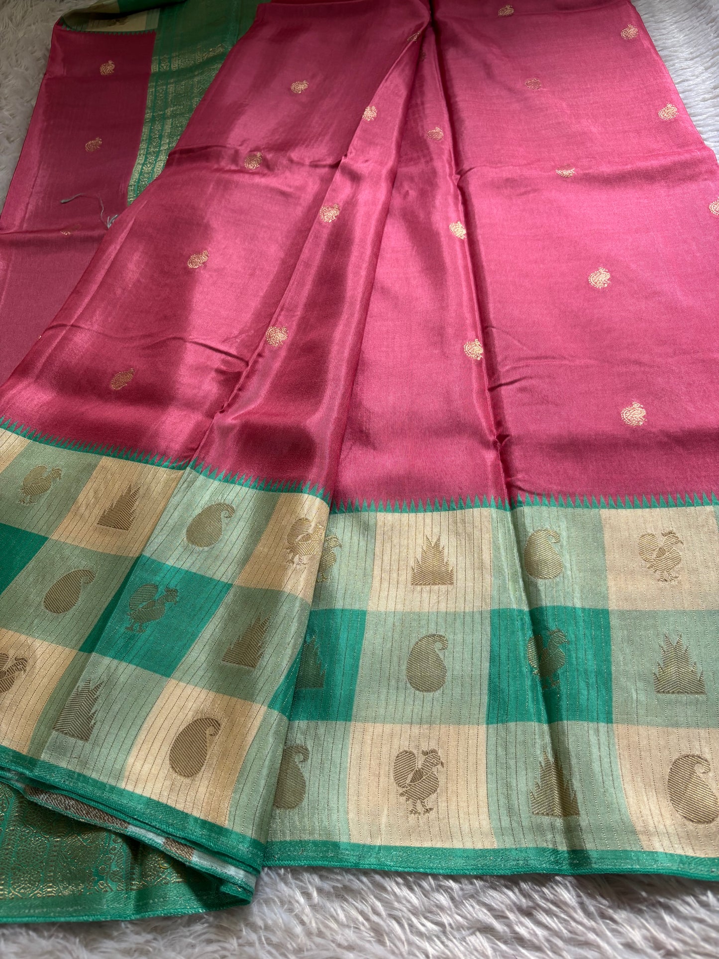 NAL210 (3D) : Blush pink-off white-sea green