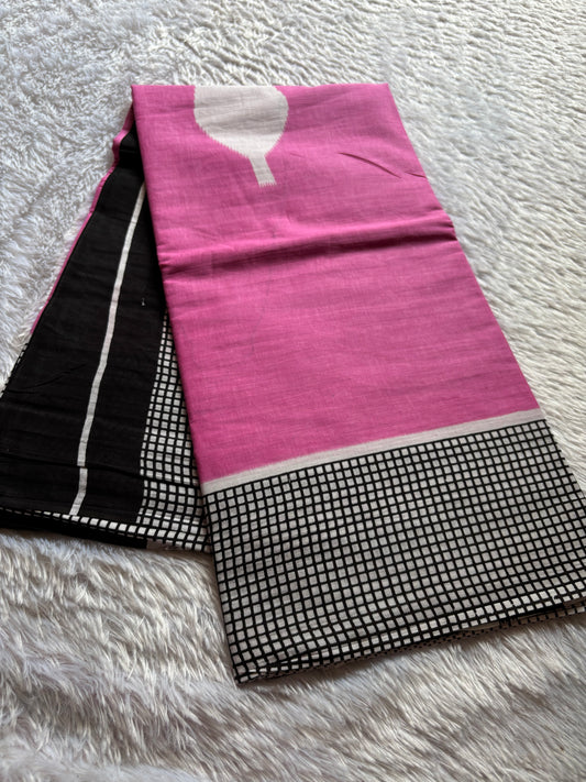 Mulmul : Printed Rose pink