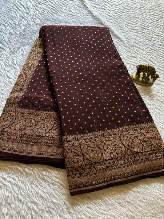 Menaka : Solid Dark brown