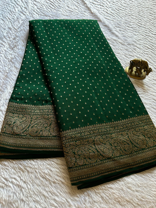 Menaka : Solid Dark green