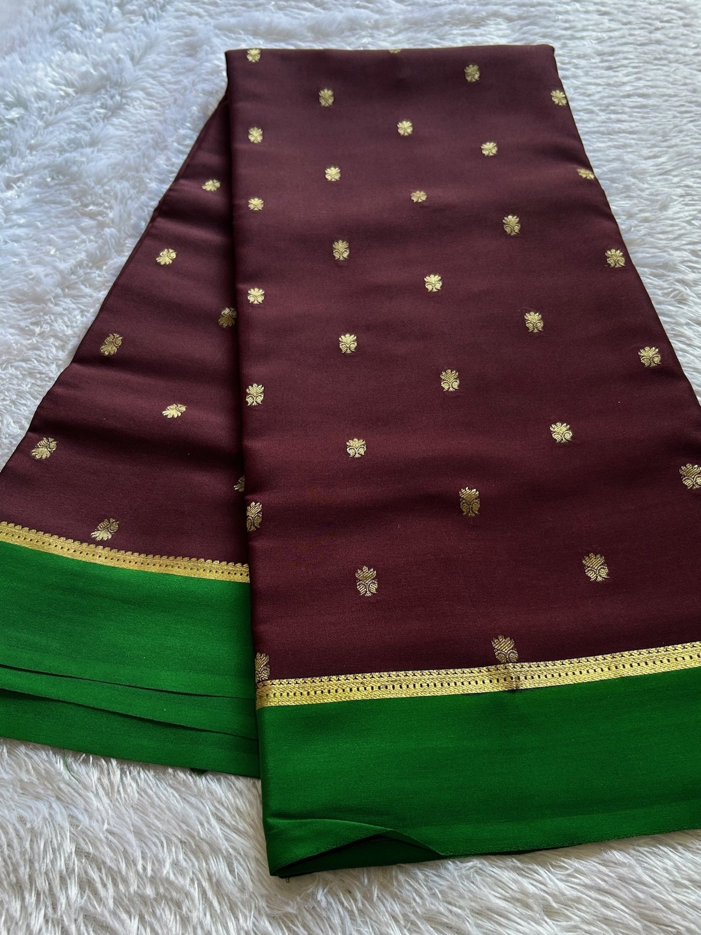 Sahana (2D) : Chocolate brown-green