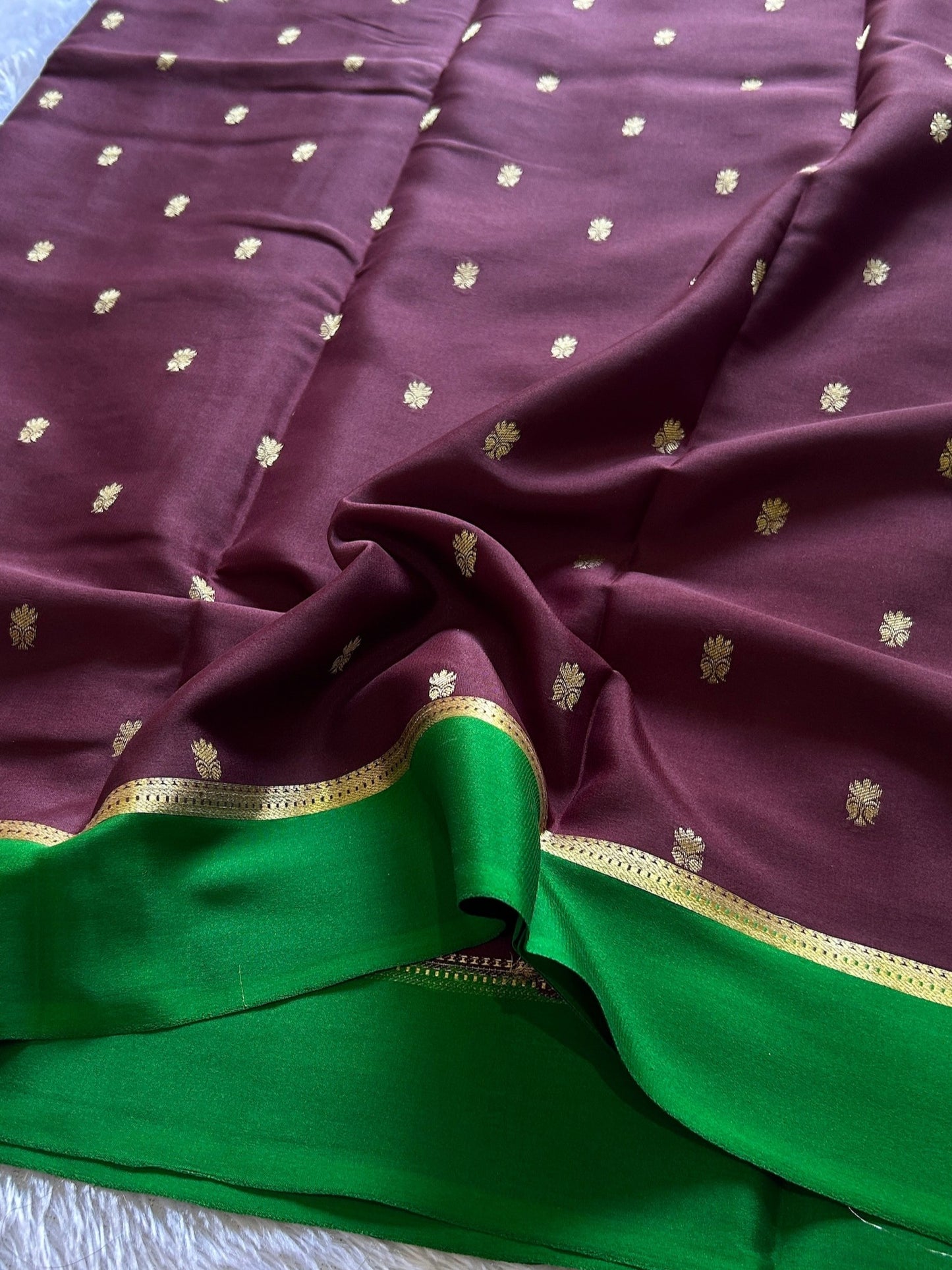 Sahana (2D) : Chocolate brown-green