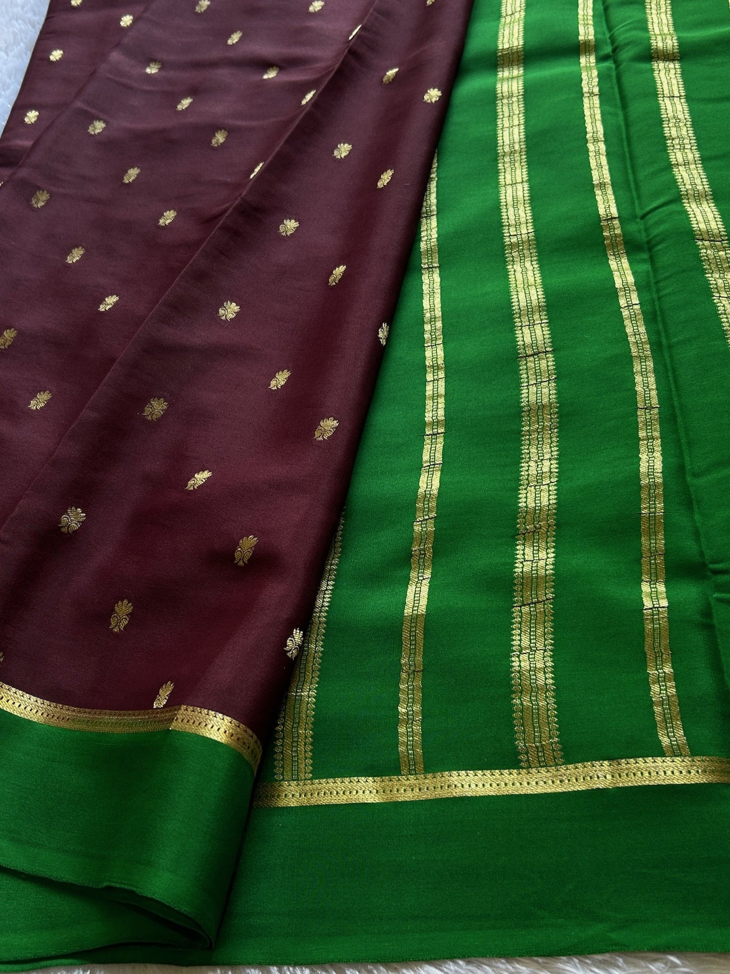 Sahana (2D) : Chocolate brown-green
