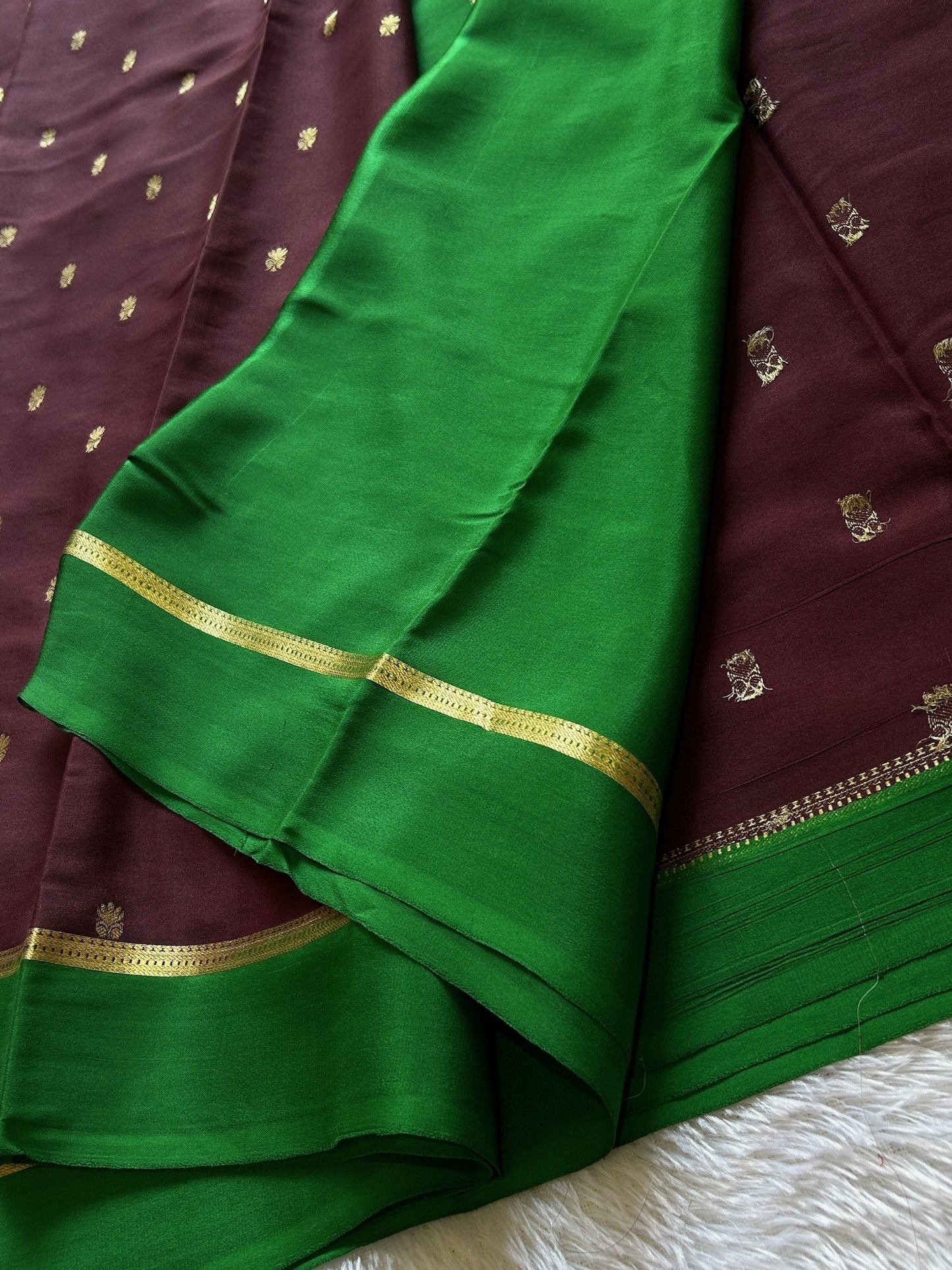 Sahana (2D) : Chocolate brown-green