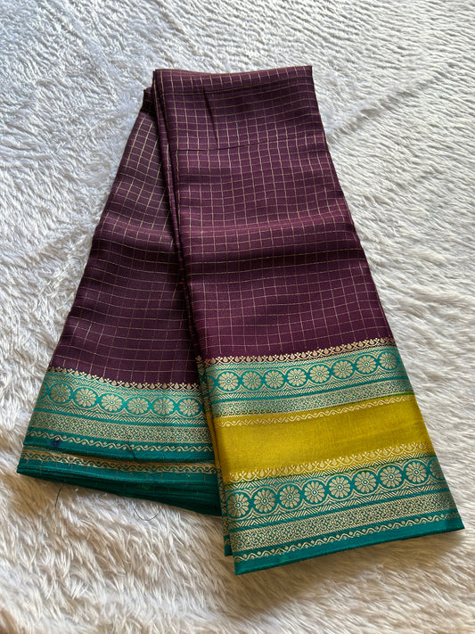 SS105 : Wine-olive-ananda blue