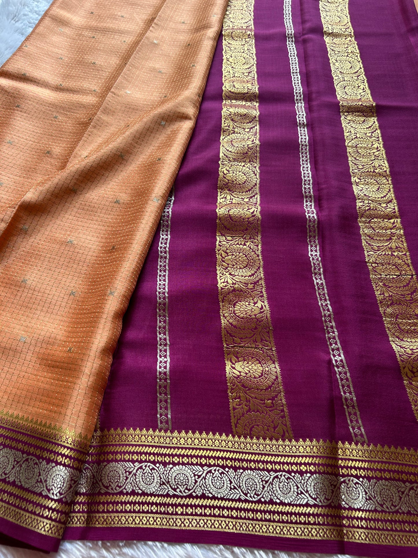 Haasini (2D) : Light peach-magenta