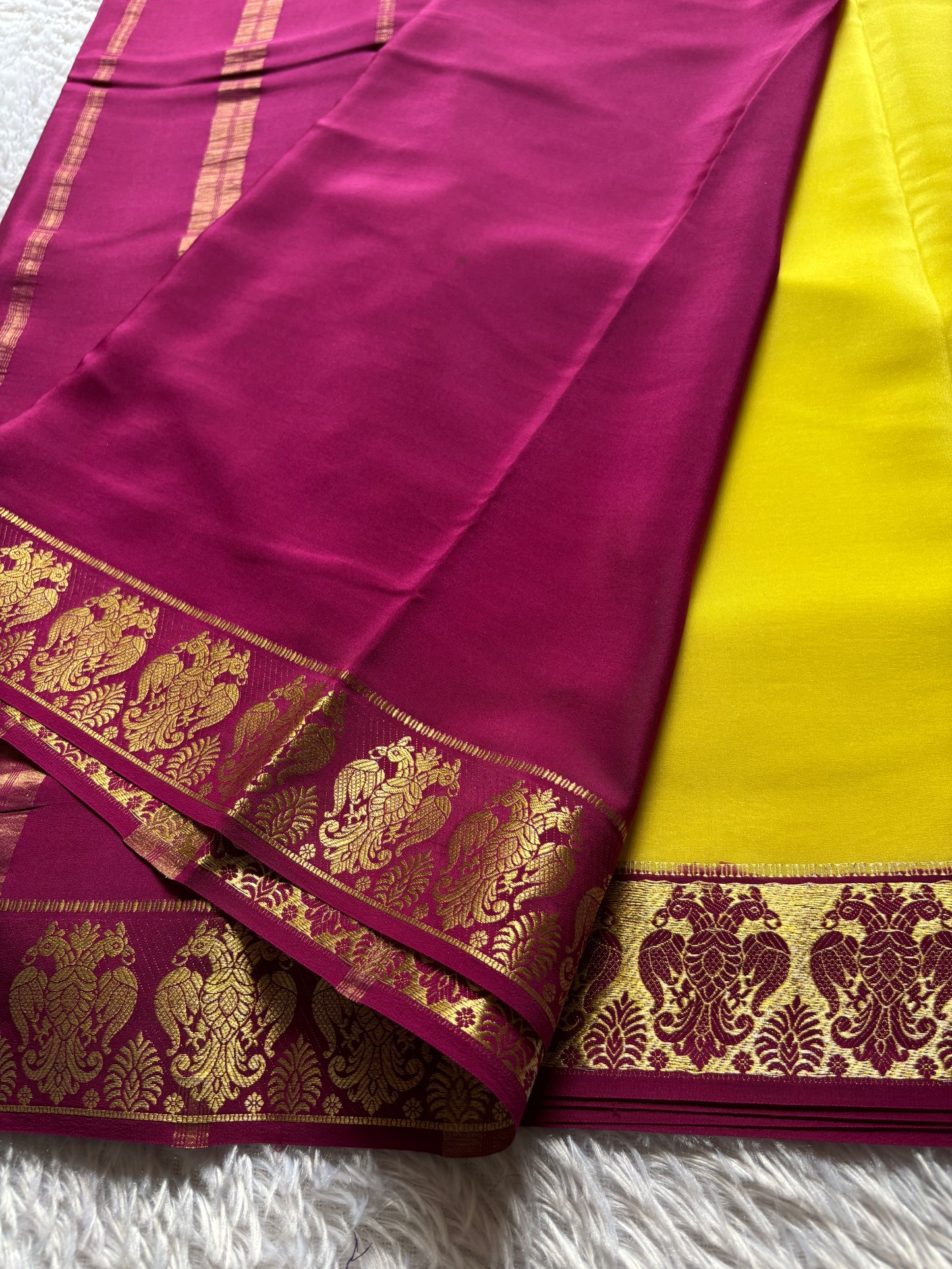 Veera (2D) : Lemon yellow- deep magenta