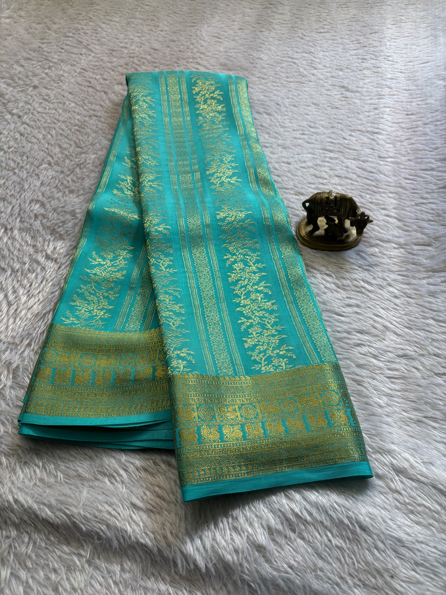 Vydurya : Solid Aqua blue
