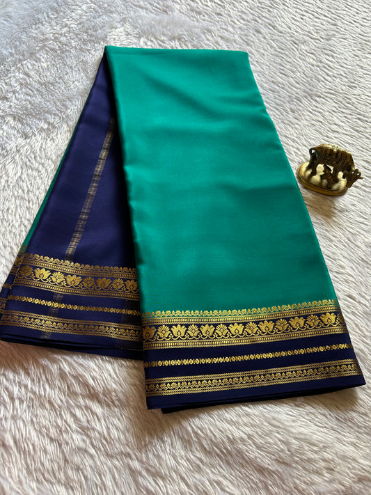 Padmaja (2D) : Rama green-navy blue
