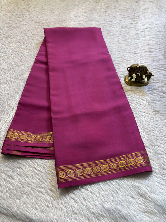 Chandrika : Solid Magenta pink