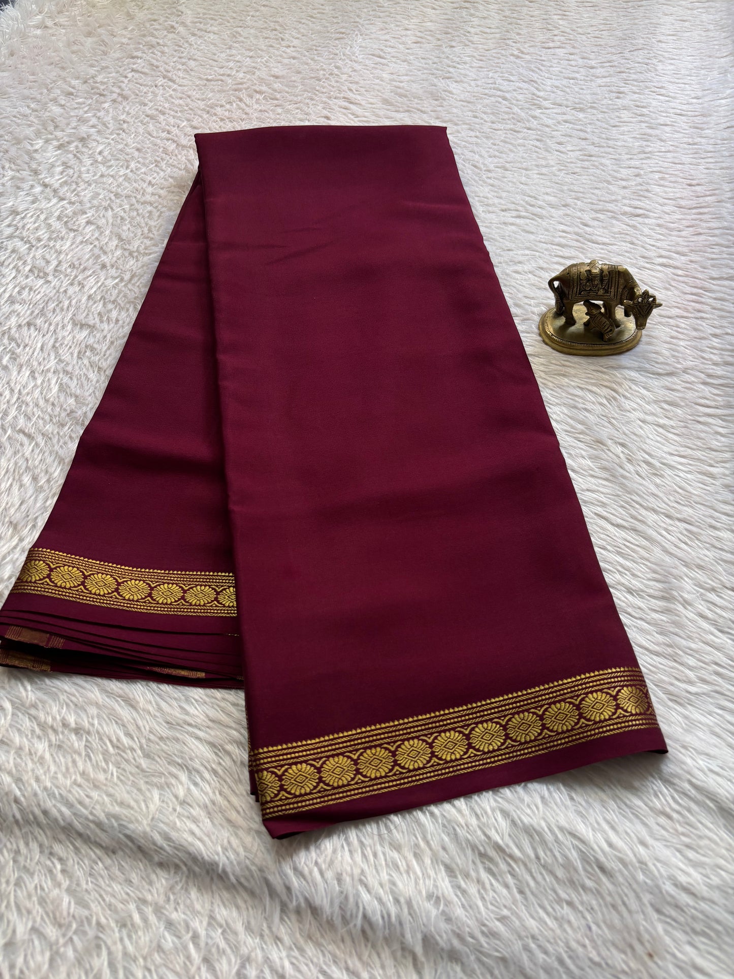 Chandrika : Solid Maroon