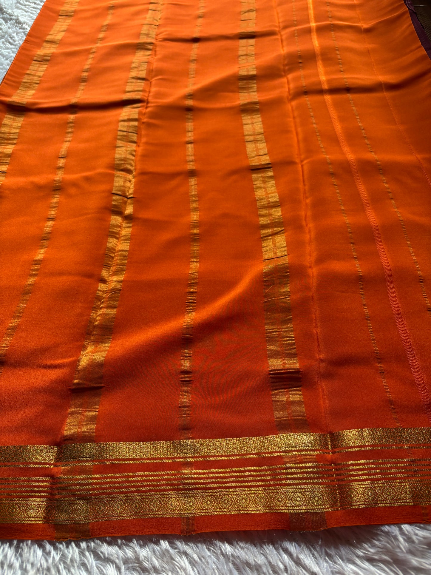 Bhoomi (2D) : Chocolate brown-orange