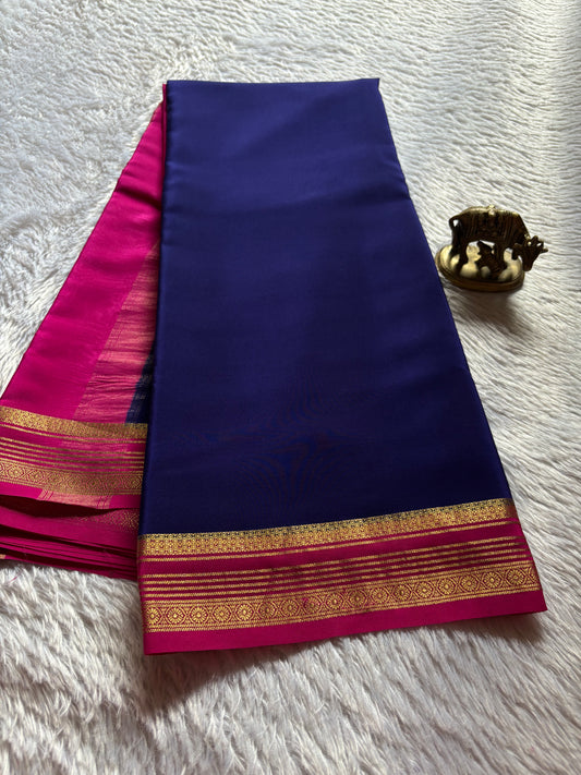 Bhoomi (2D) : Dark blue-rani pink
