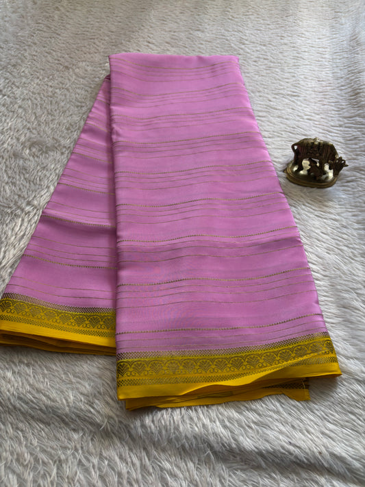 Sakshi (2D) : Baby pink-yellow