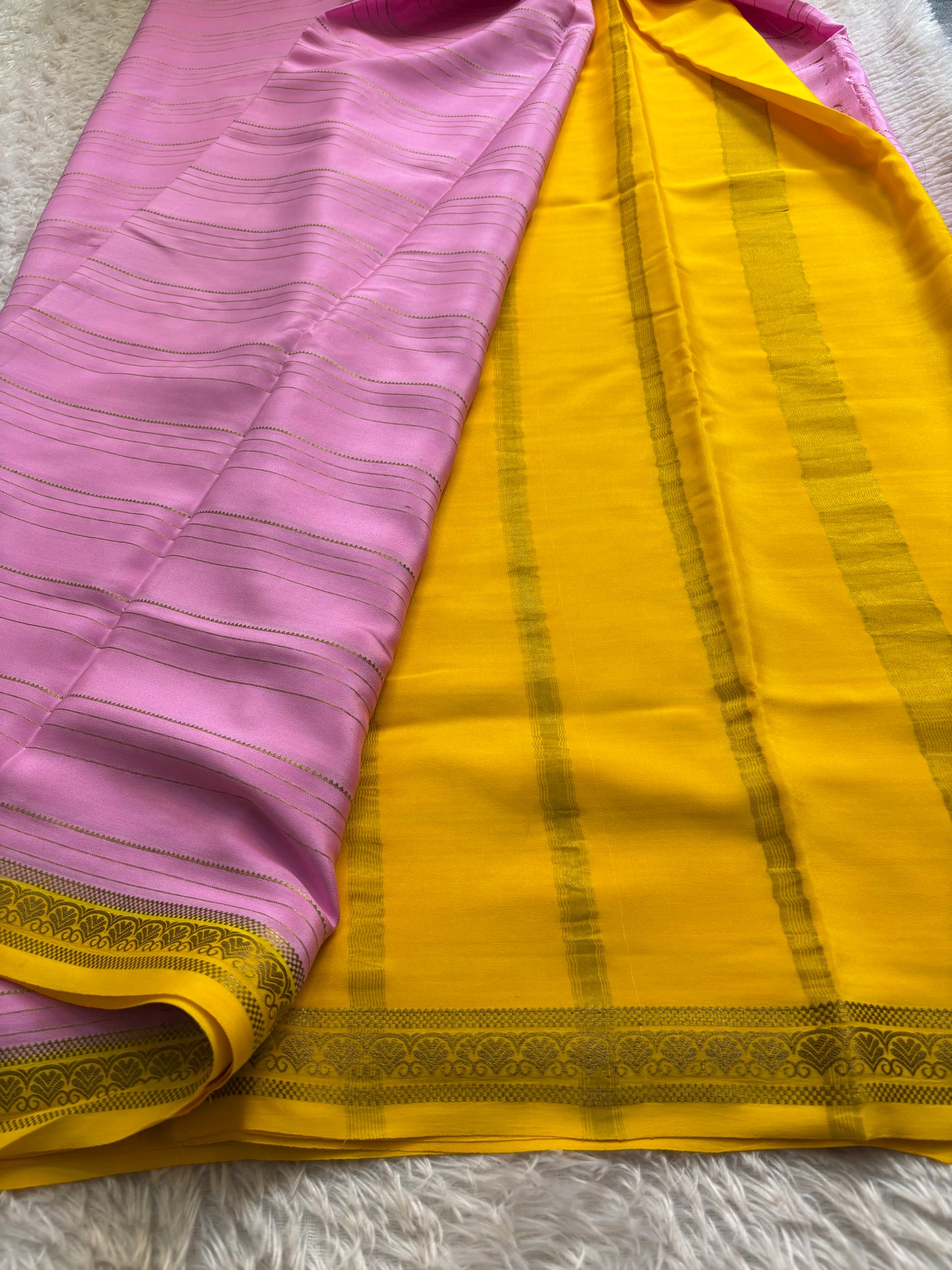 Sakshi (2D) : Baby pink-yellow