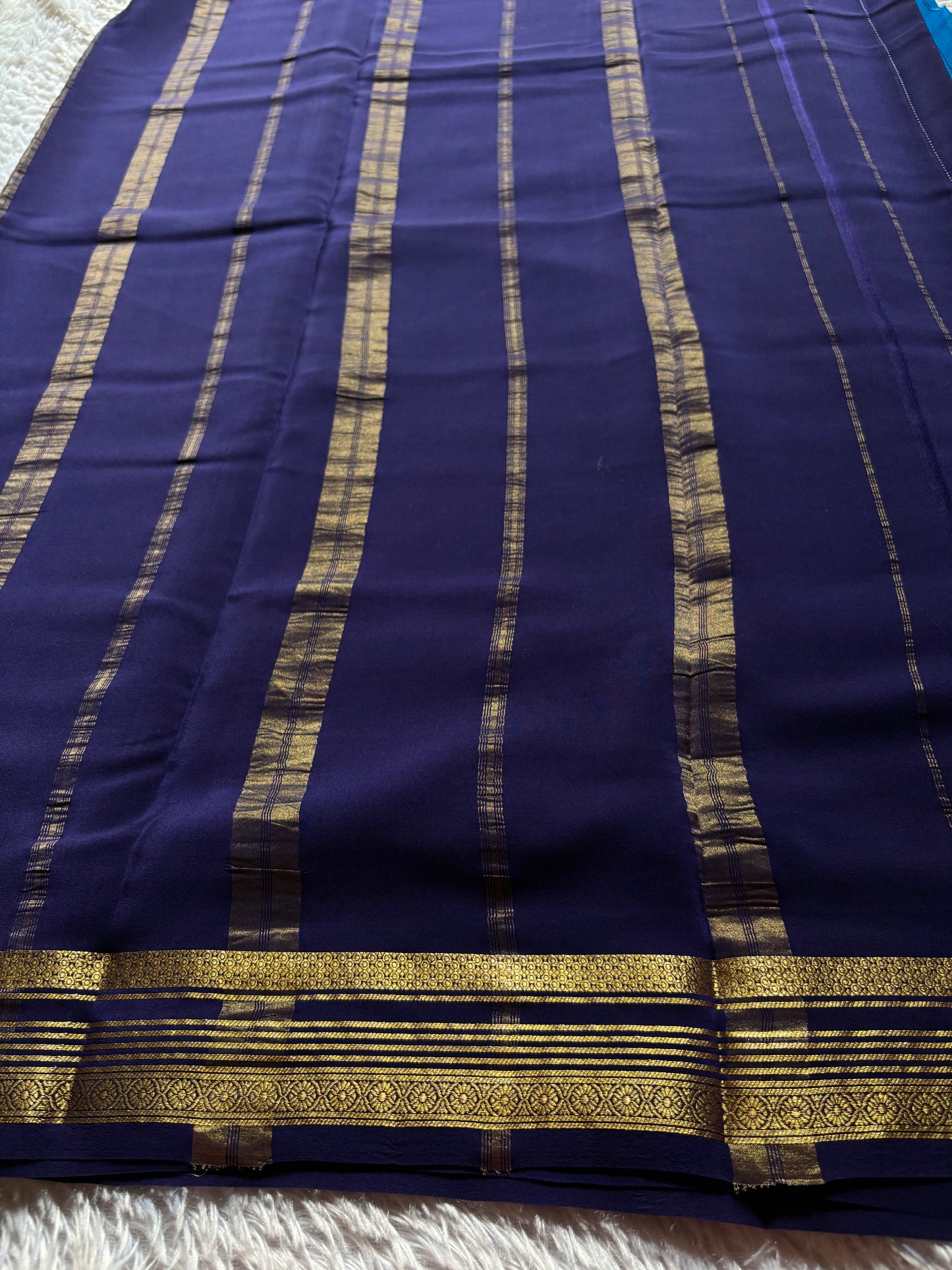 Bhoomi (2D) : Dark ananda blue-navy blue