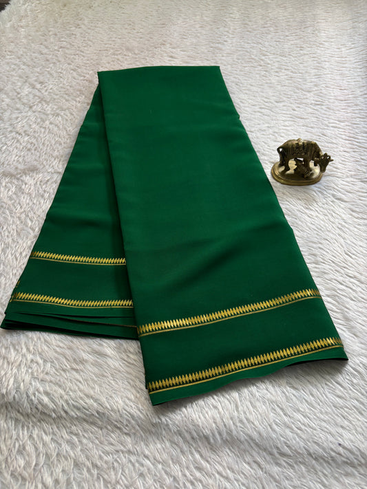 Parvathi : Solid Bottle green
