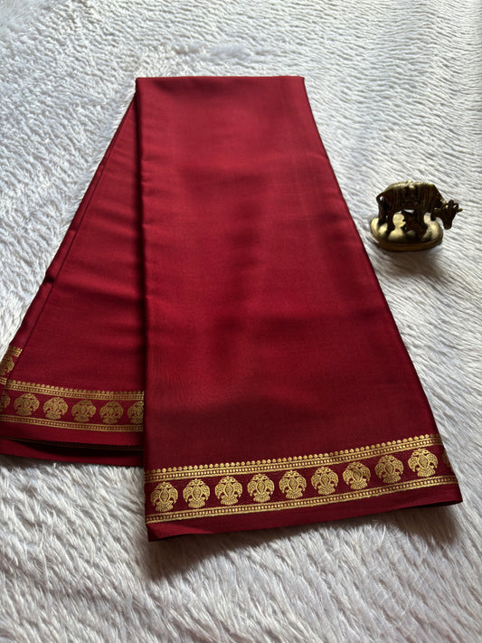 Brunda : Solid Maroon