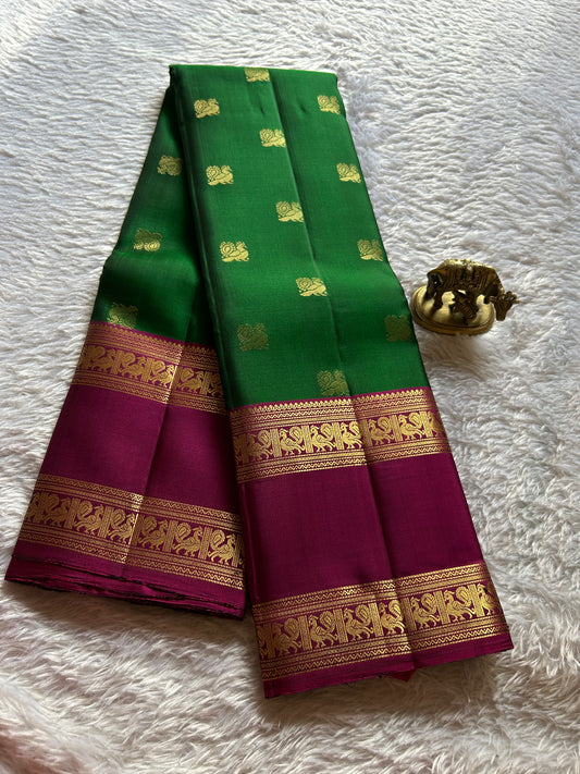 Lakshmi (2D) : Parrot green-magenta
