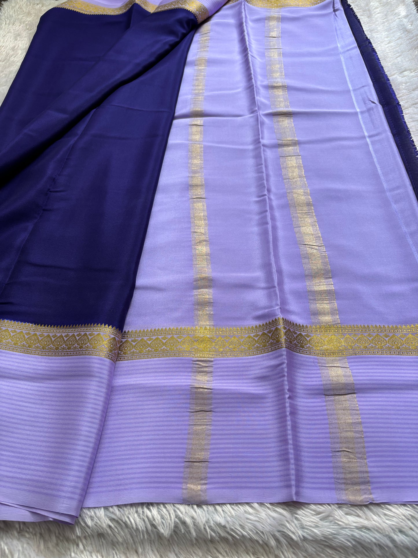 Nisarga (2D) : Navy blue-lavender
