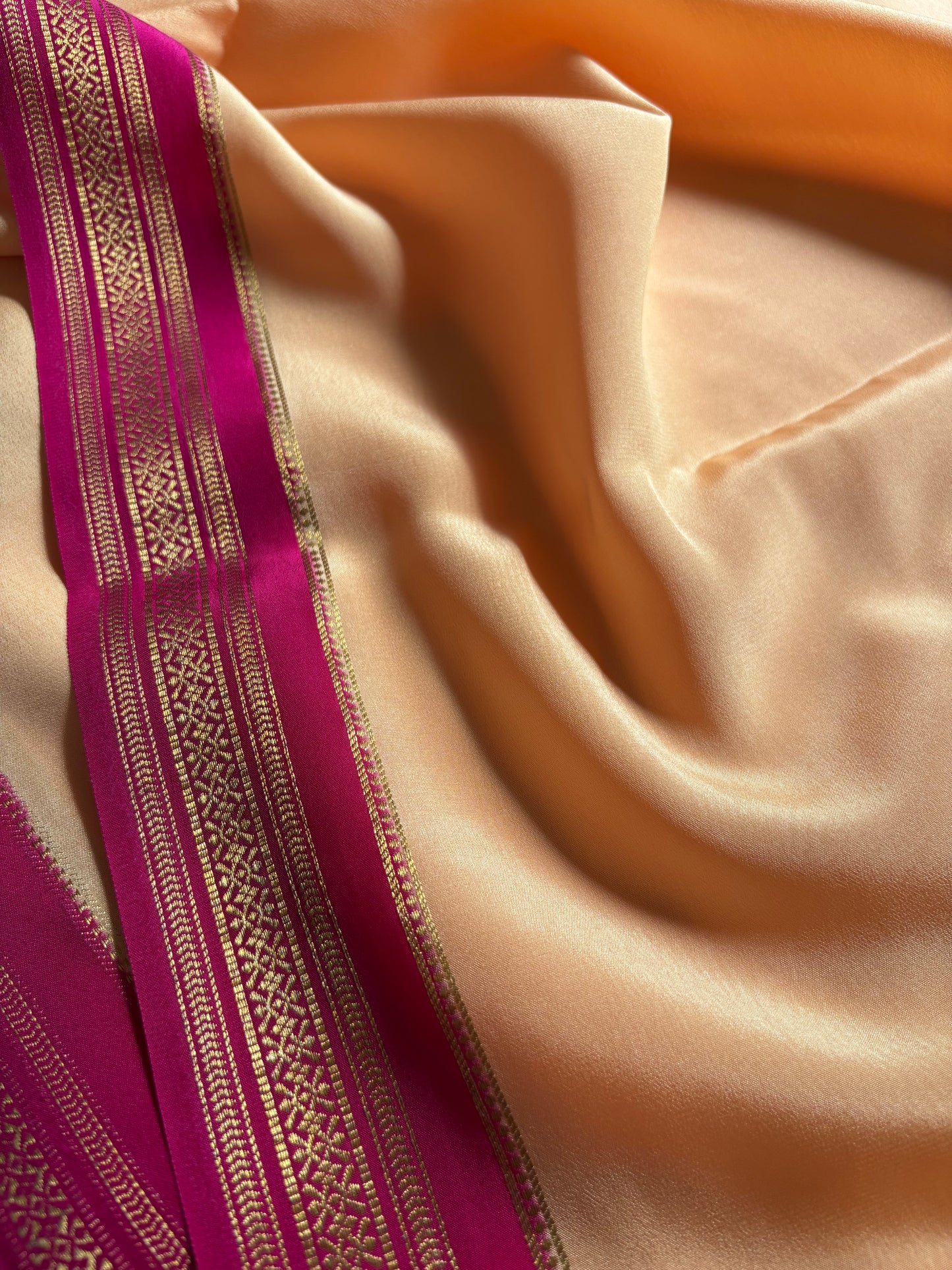 Shailaja (2D) : Beige-rani pink
