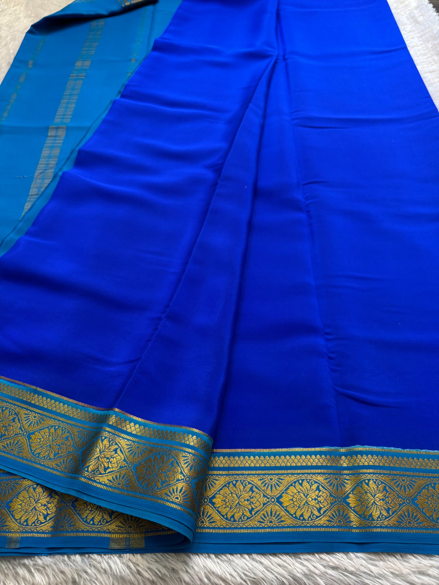 Sukanya (2D) : Royal blue-ananda blue