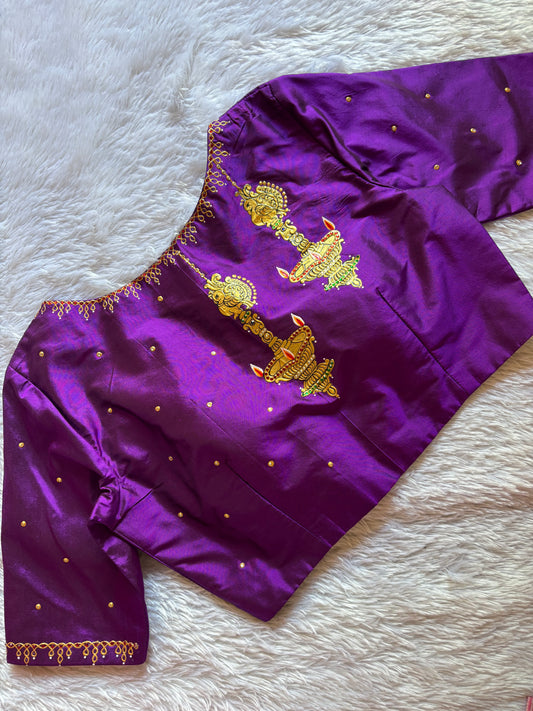 Purple Hand Painted Blouse