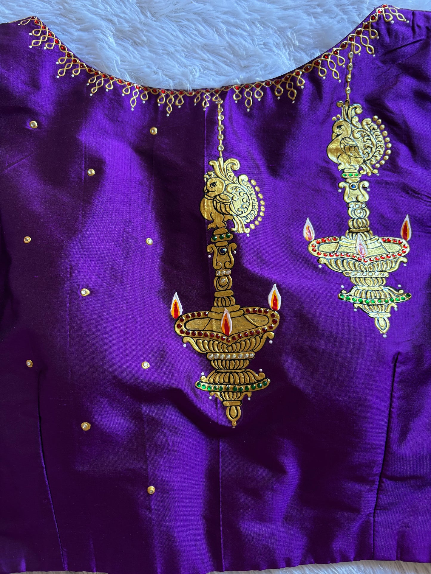 Purple Hand Painted Blouse