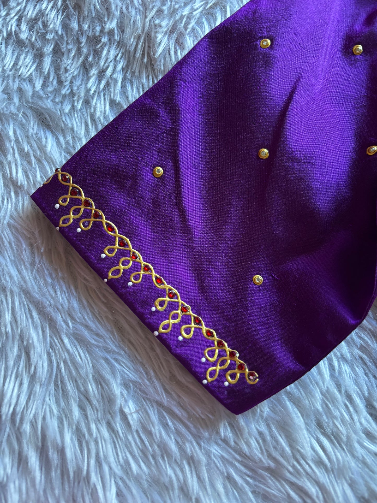 Purple Hand Painted Blouse