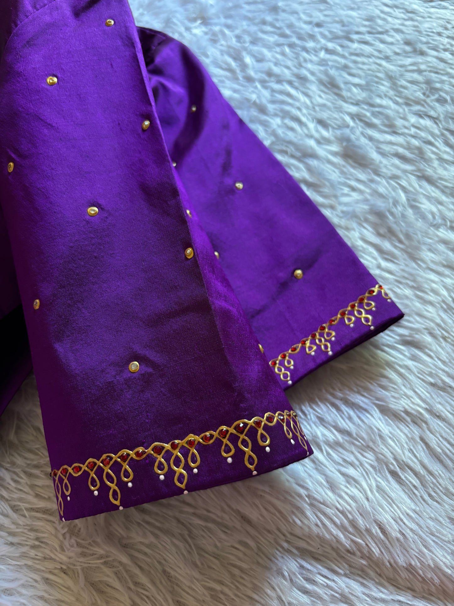 Purple Hand Painted Blouse