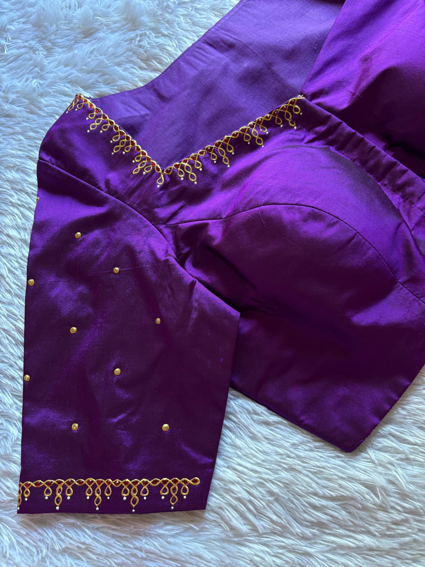 Purple Hand Painted Blouse