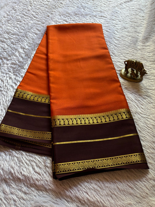 Malini (2D) : Orange-chocolate brown