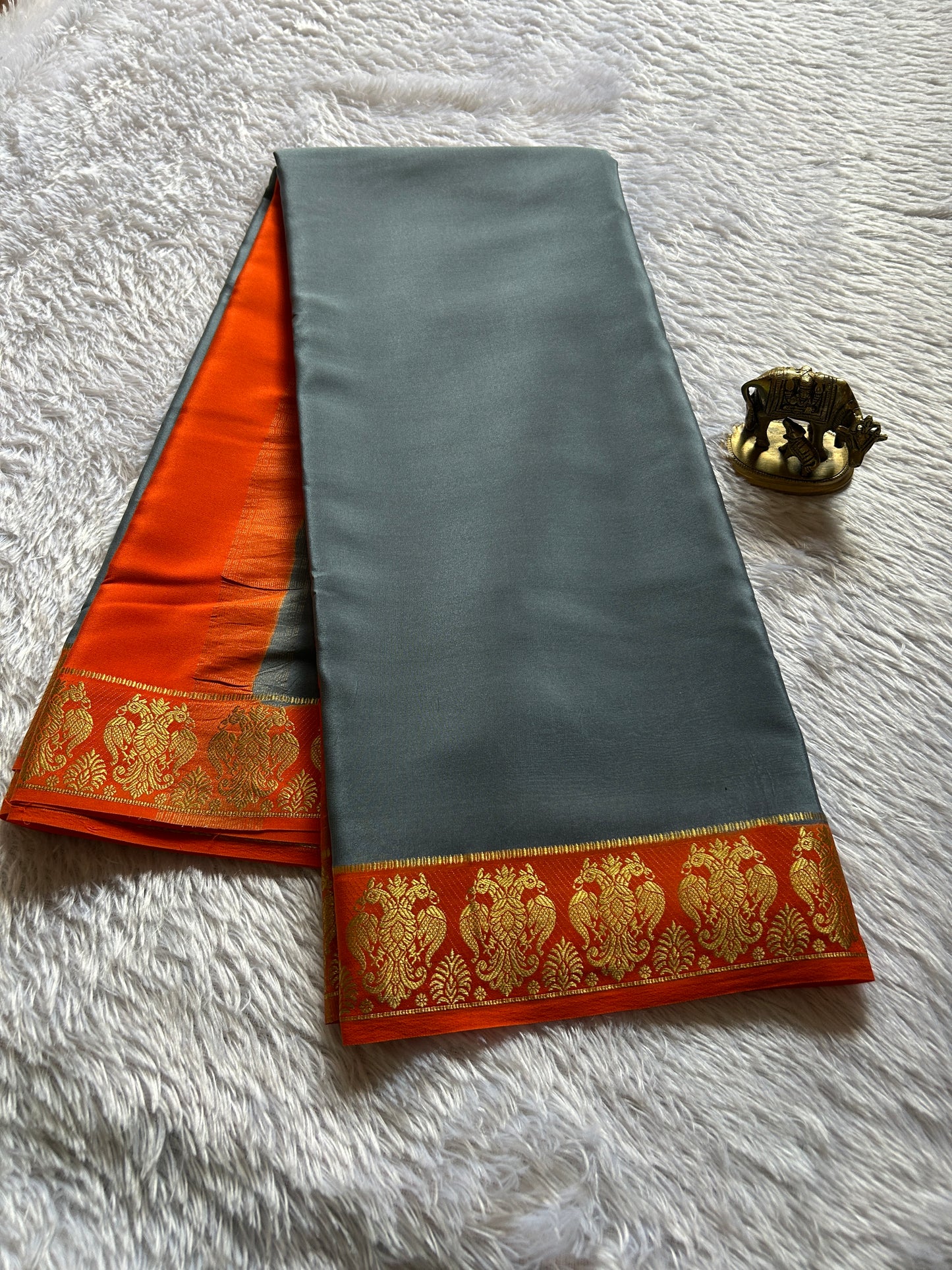 Veera (2D) : Slate grey-Orange