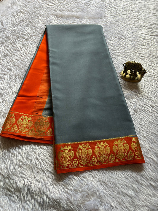 Veera (2D) : Slate grey-Orange