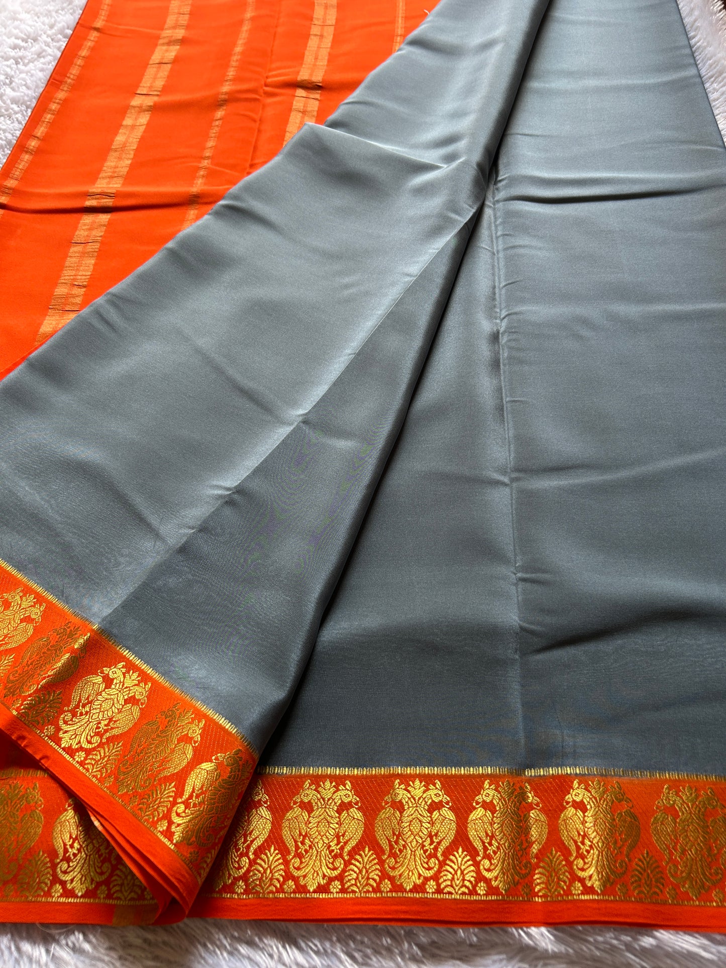 Veera (2D) : Slate grey-Orange