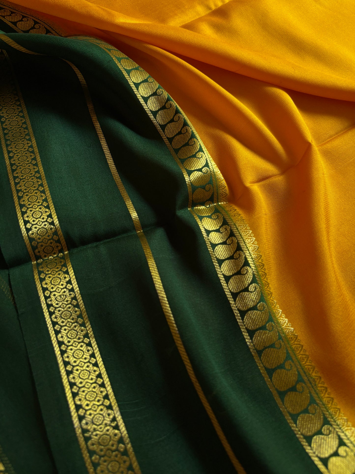 Malini (2D) : Golden yellow-bottle green