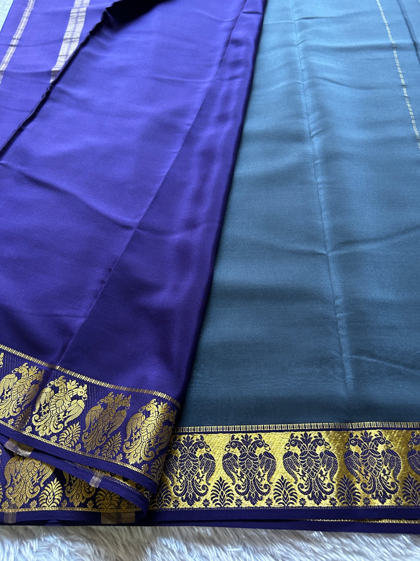 Veera (2D) : Steel blue-navy blue