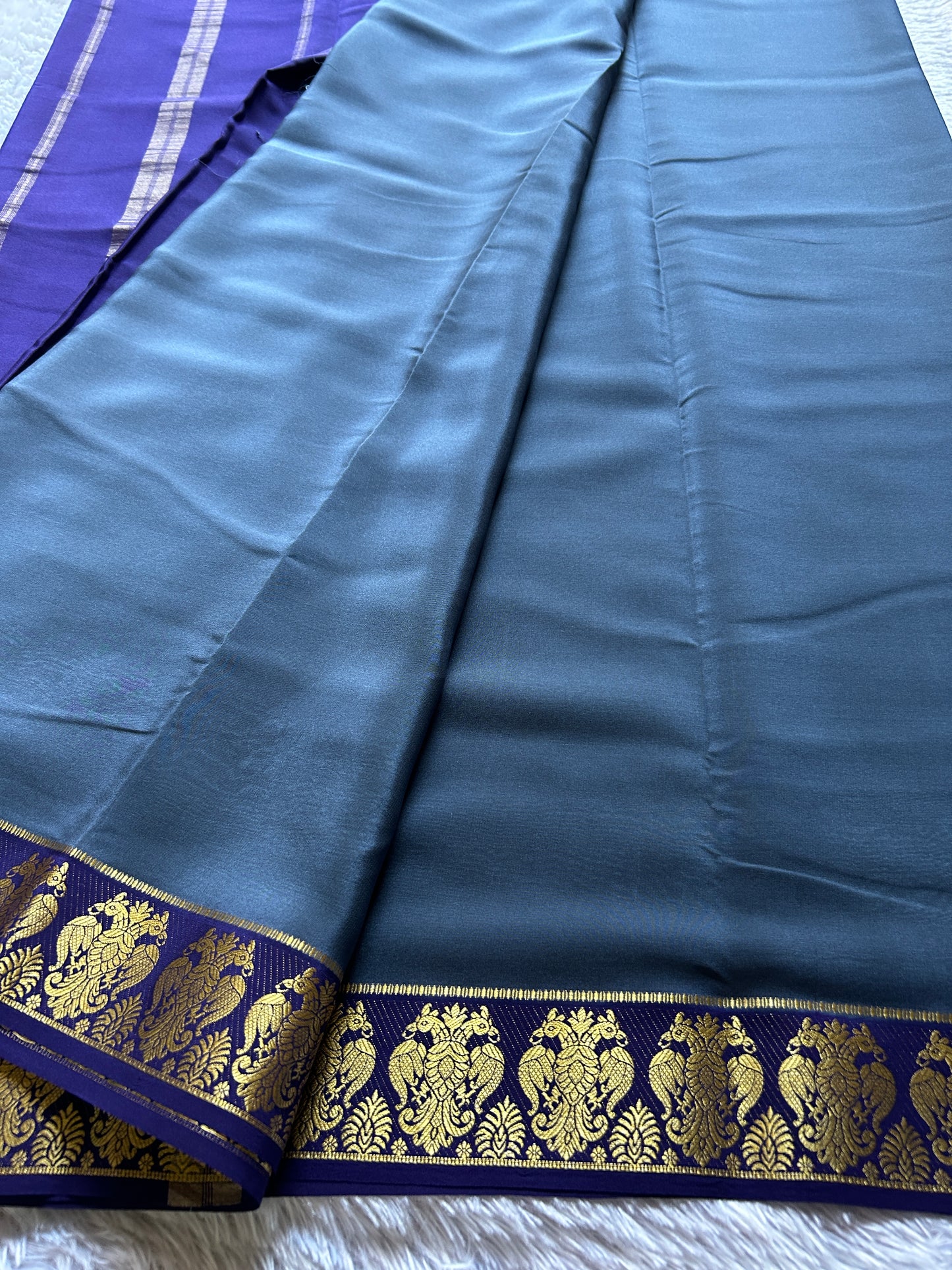 Veera (2D) : Steel blue-navy blue