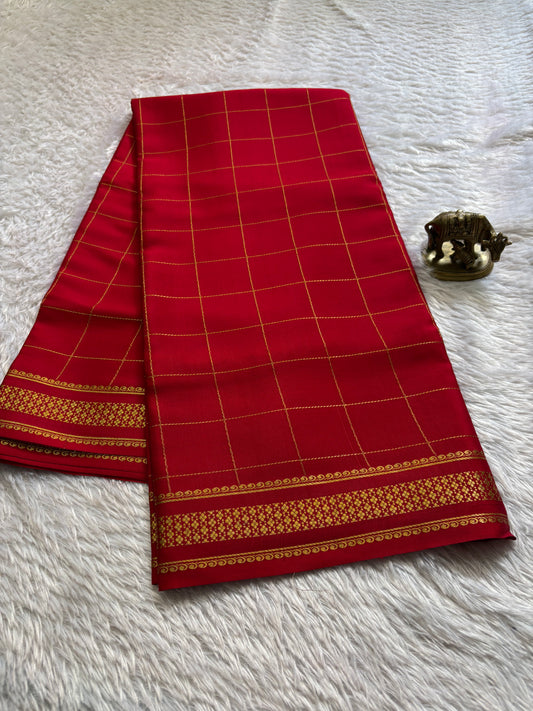 Madhavi : Solid Red