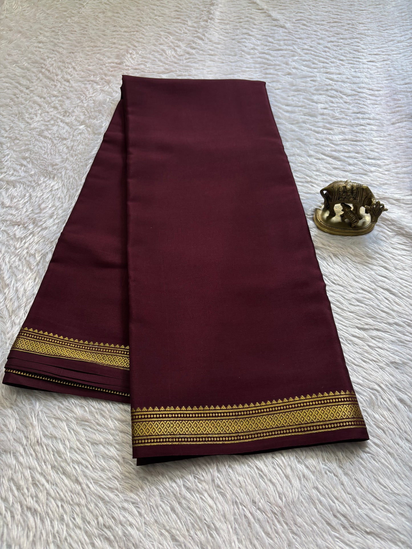 Preetha : Solid Chocolate brown
