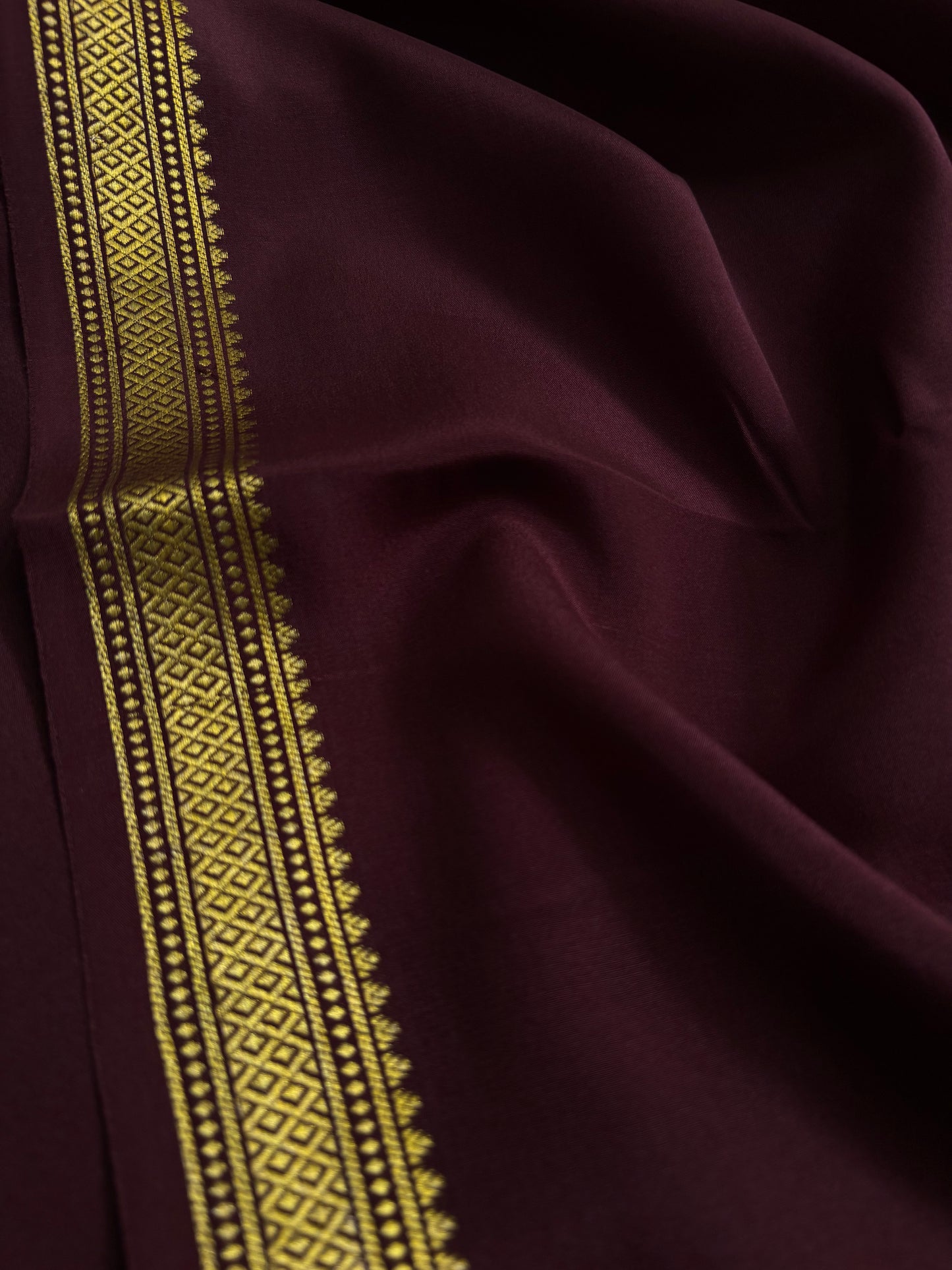 Preetha : Solid Chocolate brown