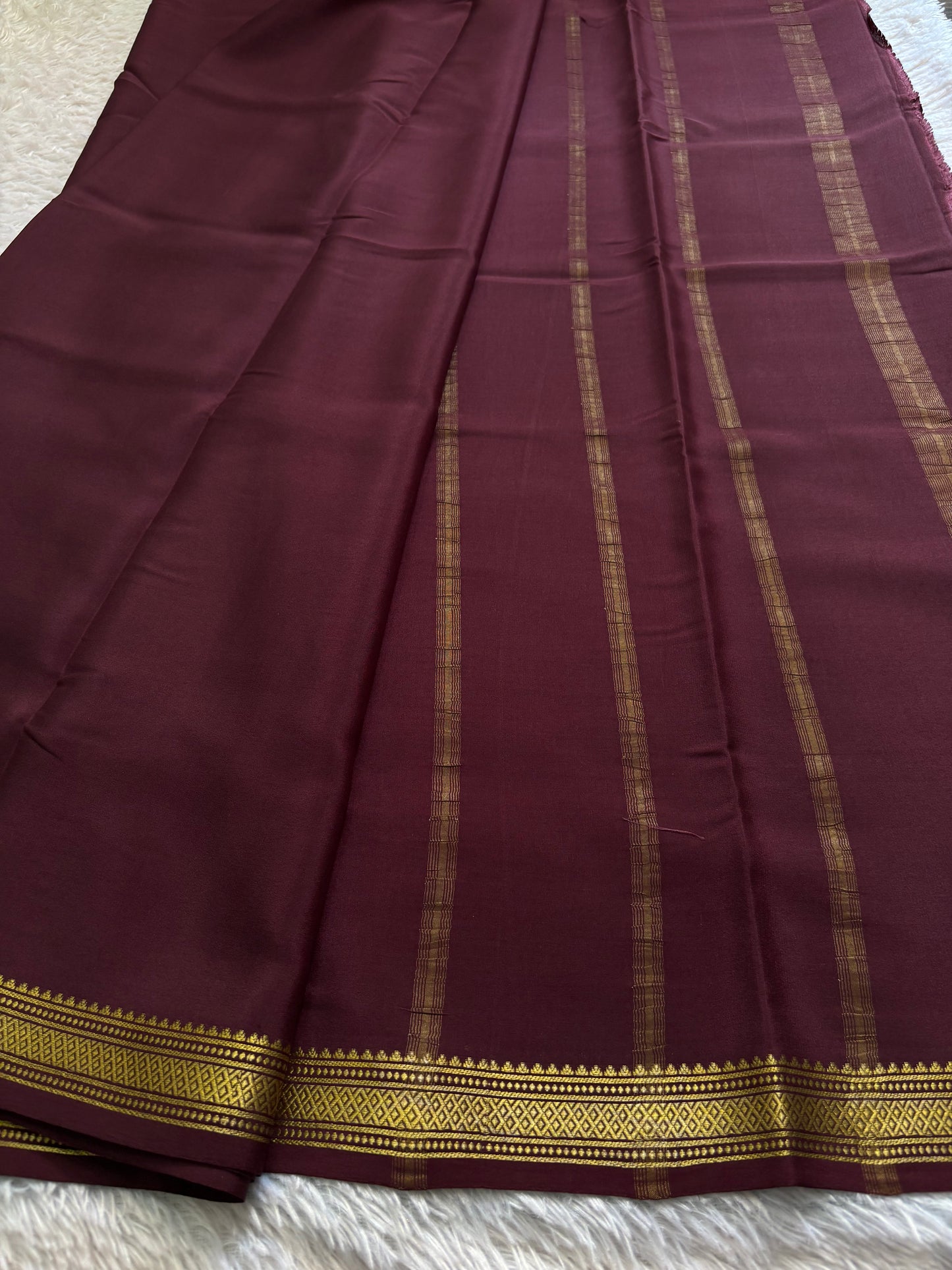 Preetha : Solid Chocolate brown