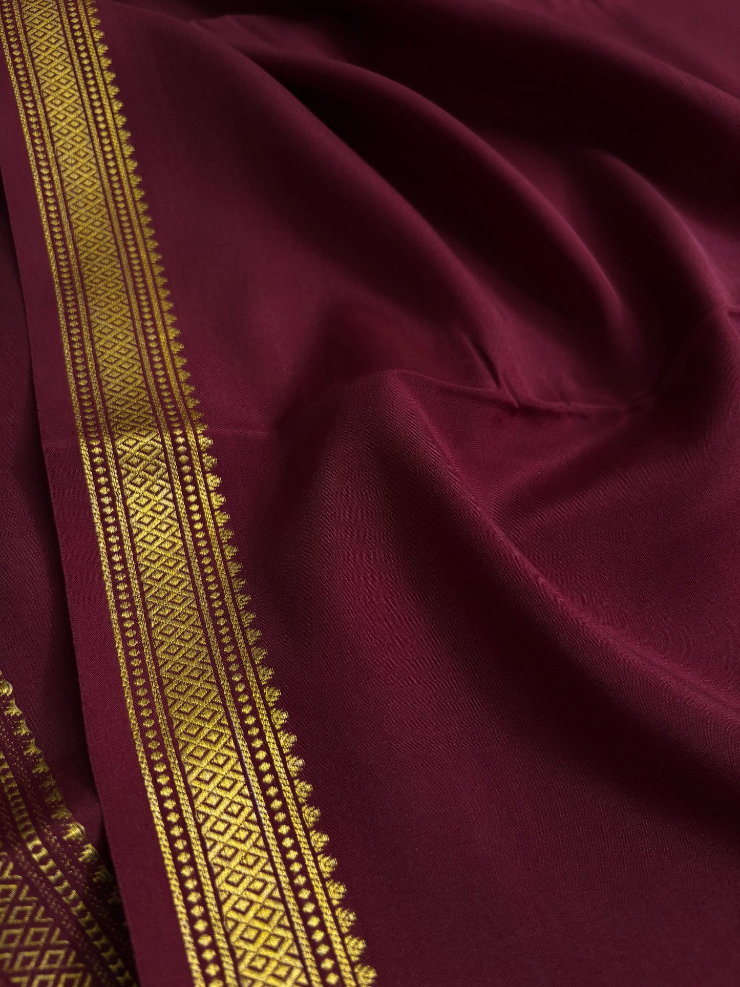 Preetha : Solid Maroon