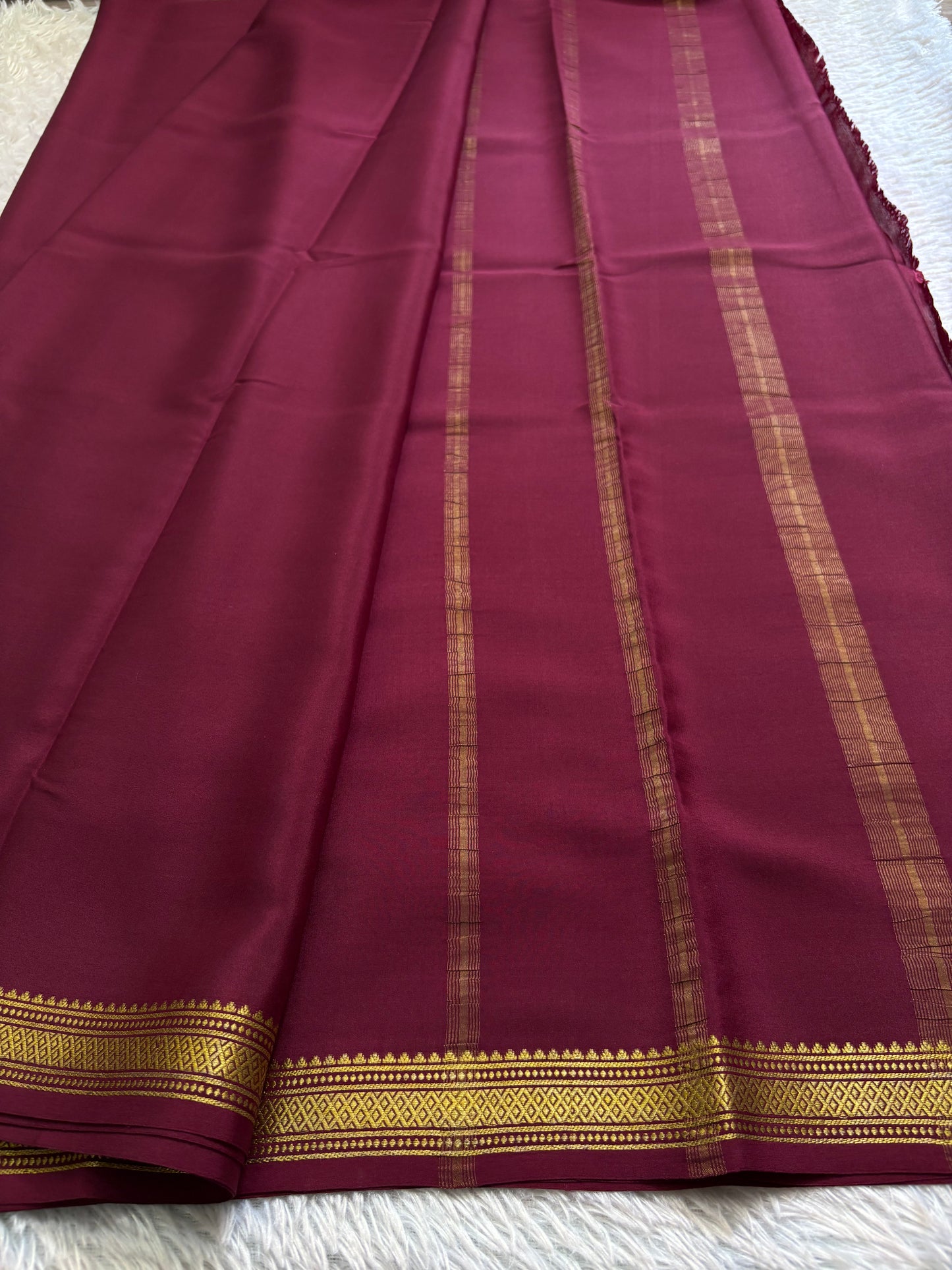 Preetha : Solid Maroon